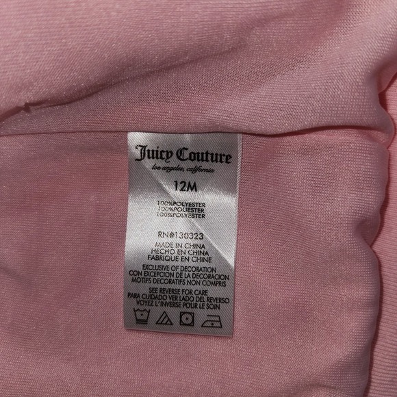 Juicy Couture Baby 12 Month Coat And Pant Clothing Set Faux Fur Pink‎ New Hooded - Picture 6 of 9